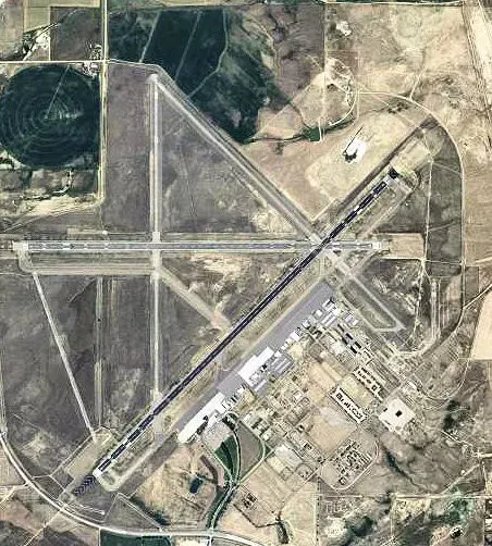 Historic 2006 USGS aerial of Casper-Natrona County International Airport