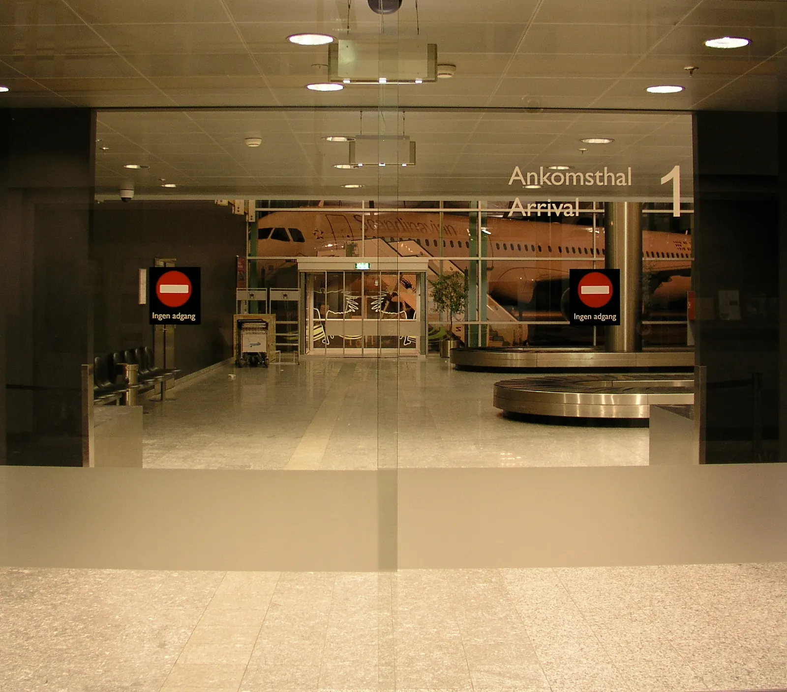 Arrival at Aalborg Airport