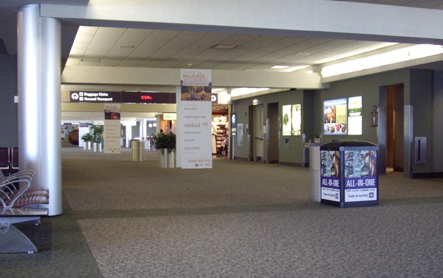 Albany Airport terminal. Saturday, June 18, 2011, 2:54 pm.
