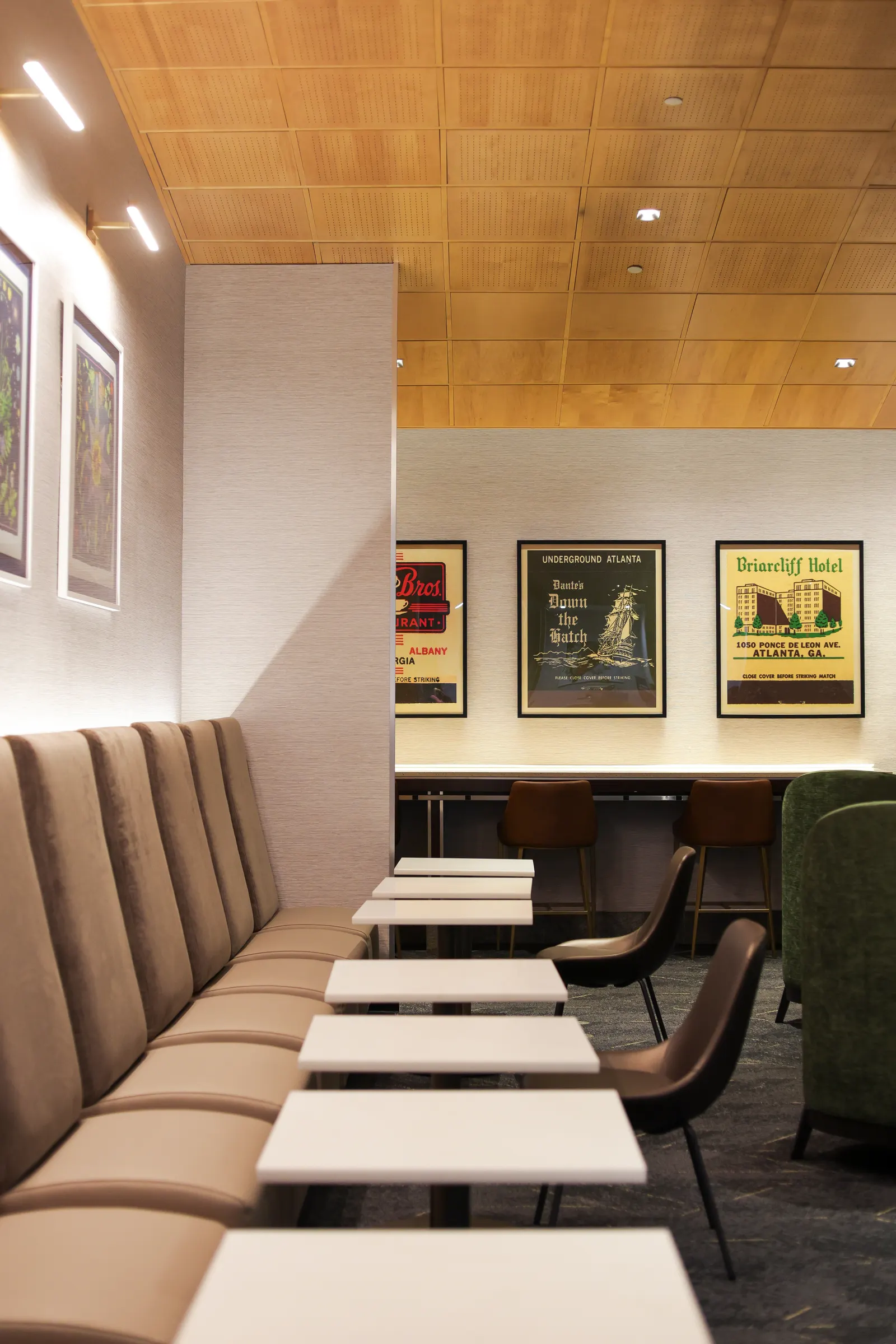 Seating detail in the Delta Sky Club near Gate C37 at Atlanta (ATL).