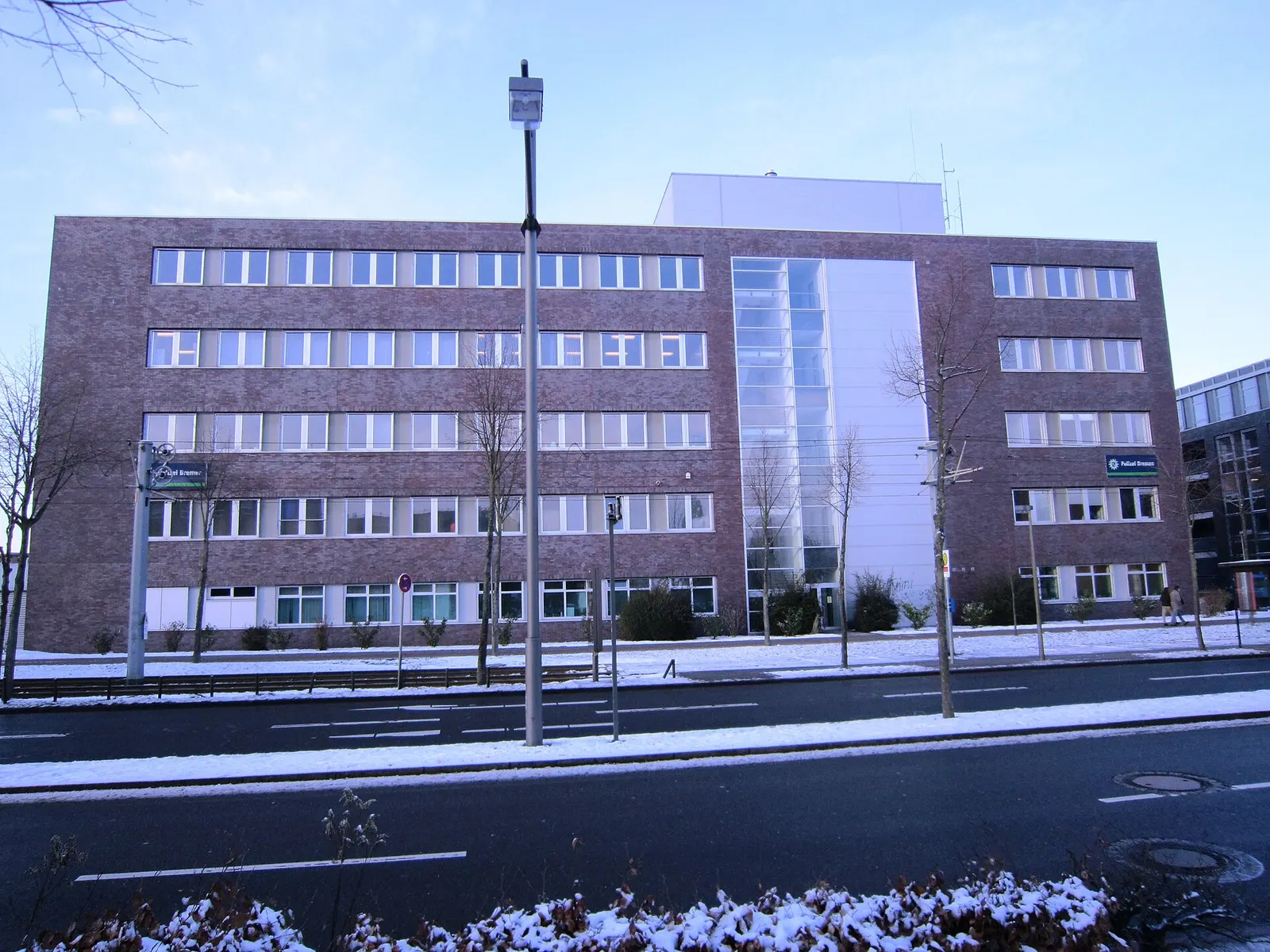 Politiebureau bij het vliegveld Bremen