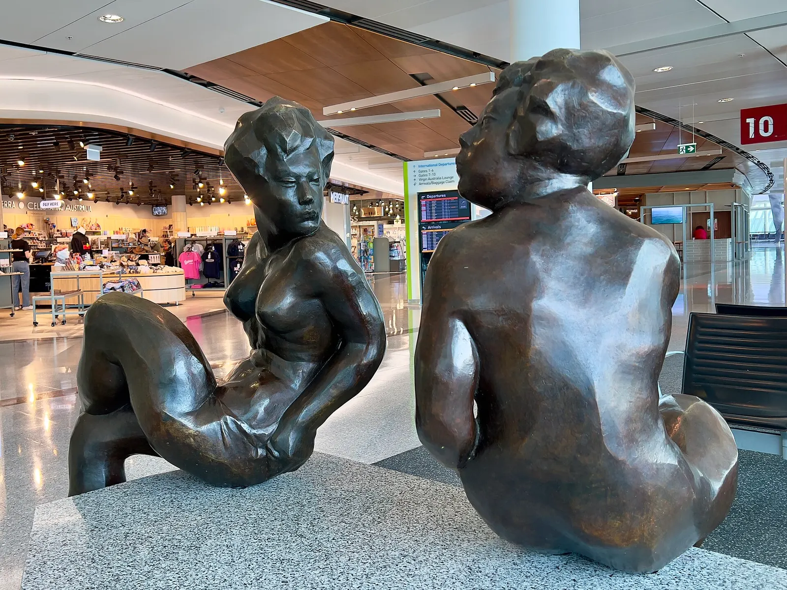 Interior of Canberra Airport, 2022