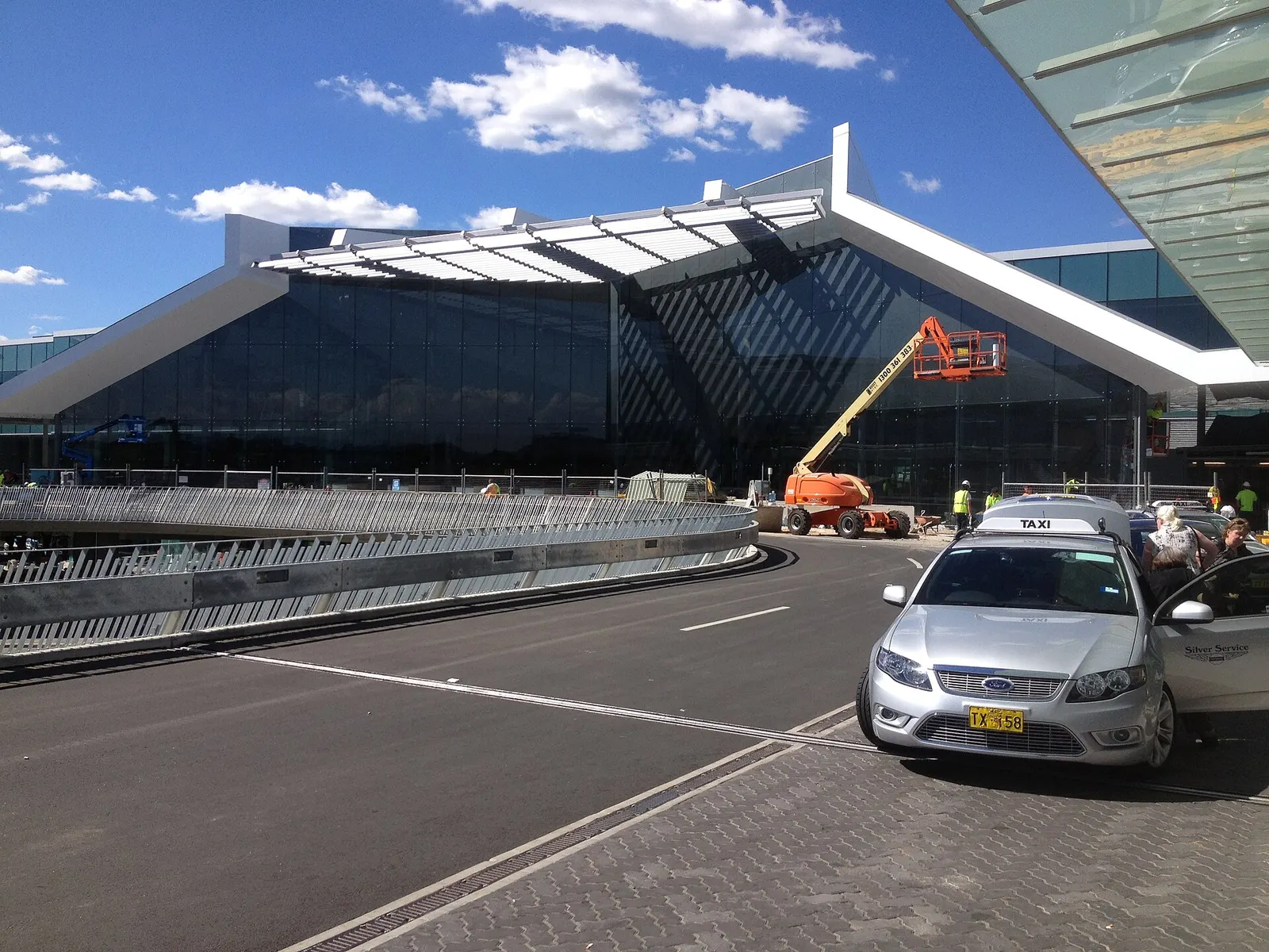 Newly constructed Canberra Airport terminal.