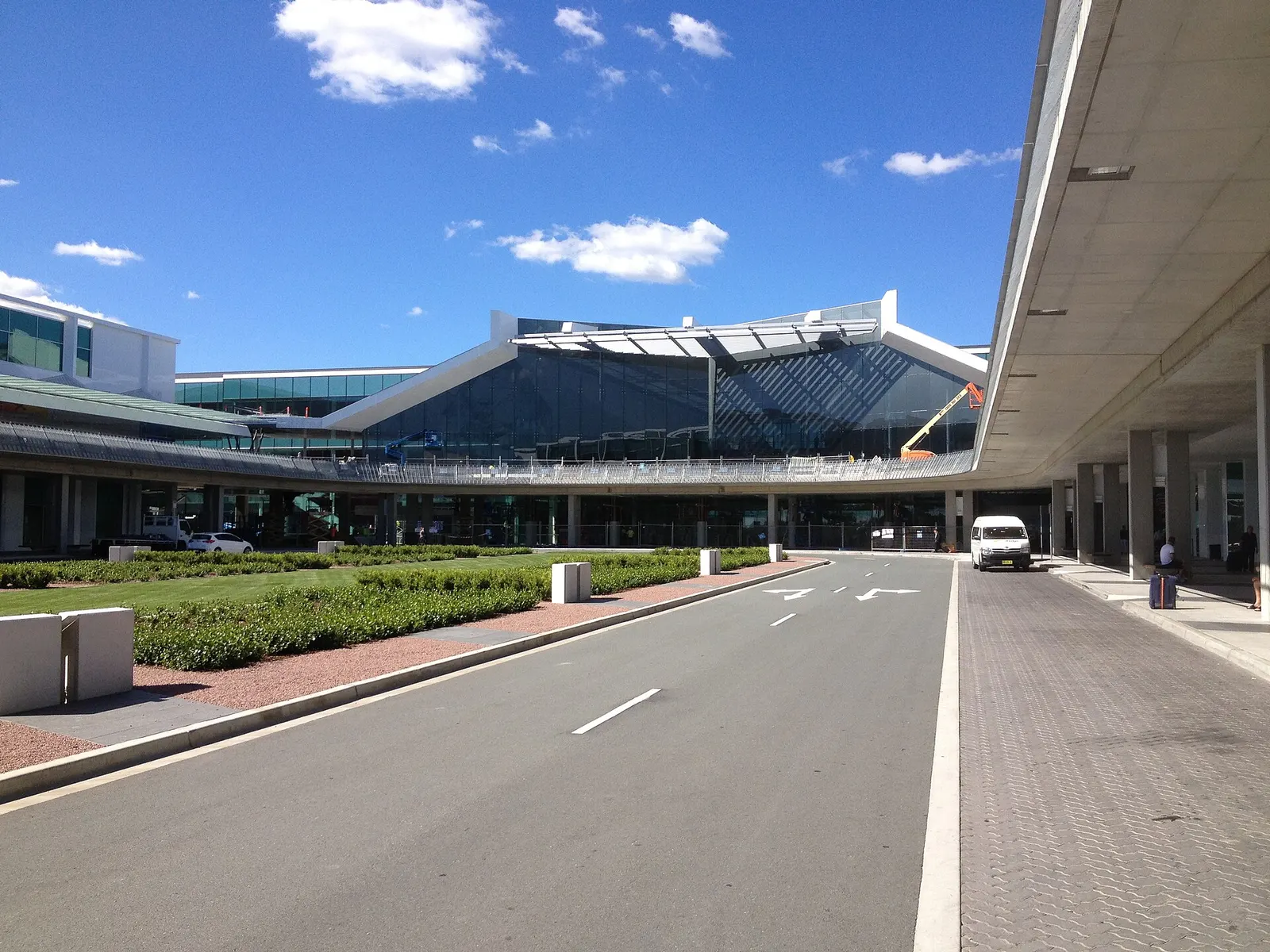 Newly constructed Canberra Airport terminal.