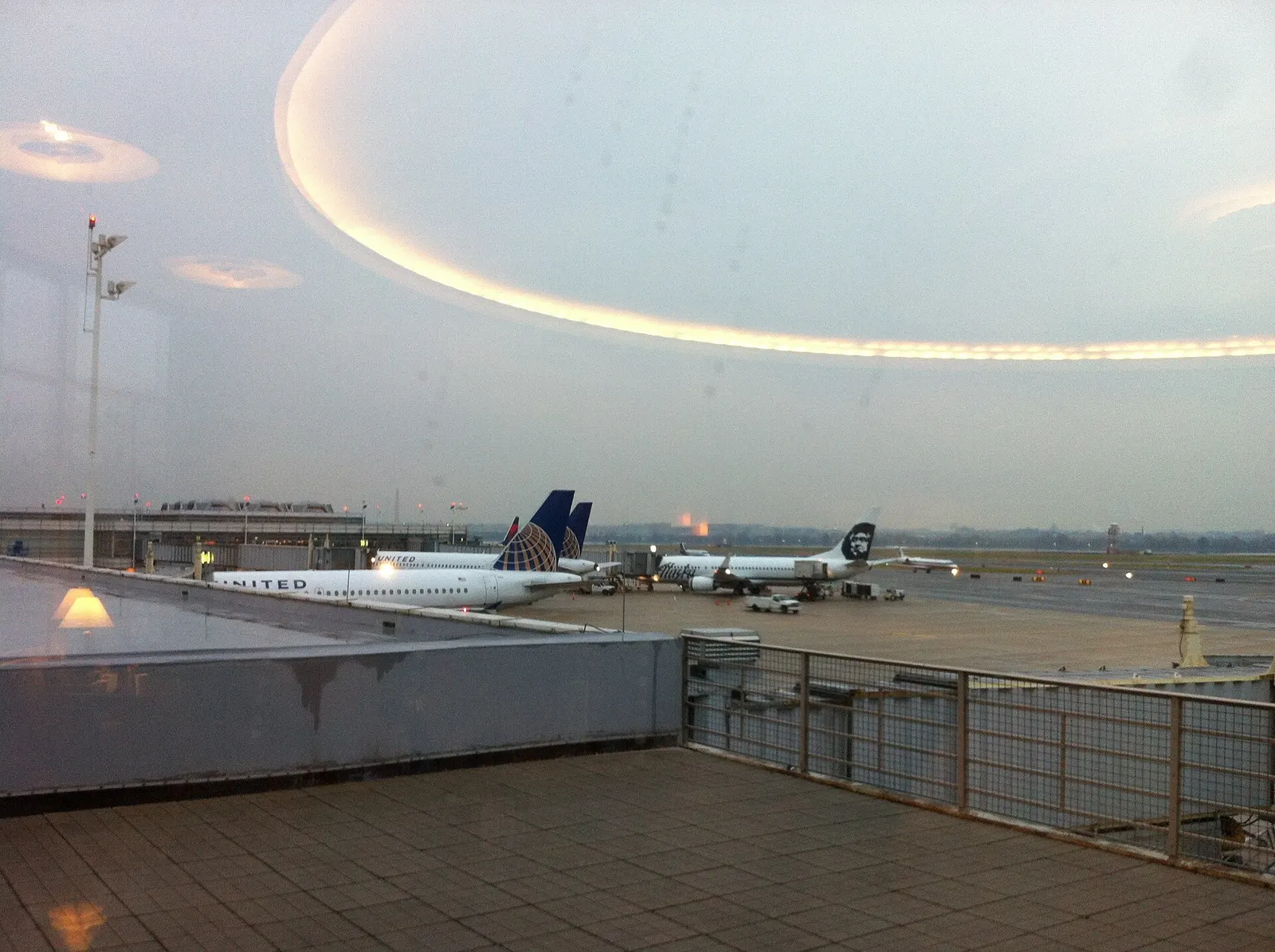 Rainy morning at Washington National.