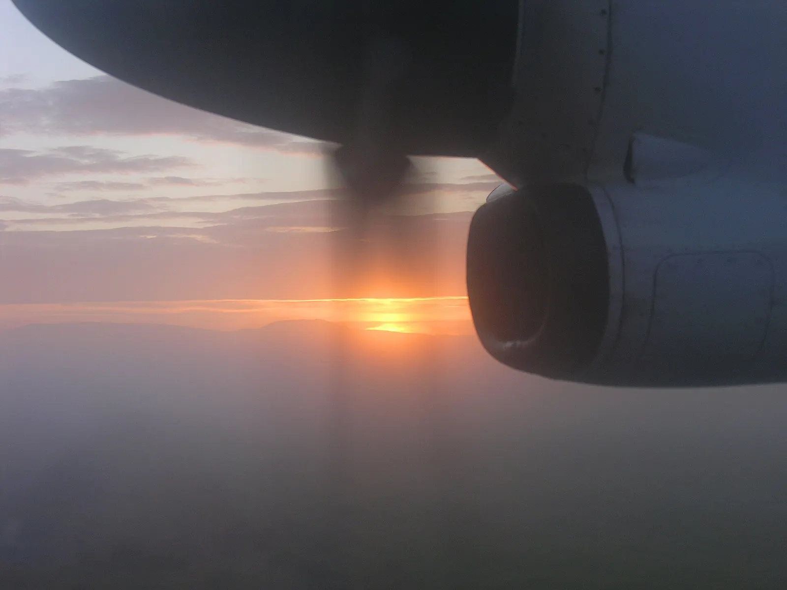 Taieri sunrise, Dunedin Airport 6 May 2005