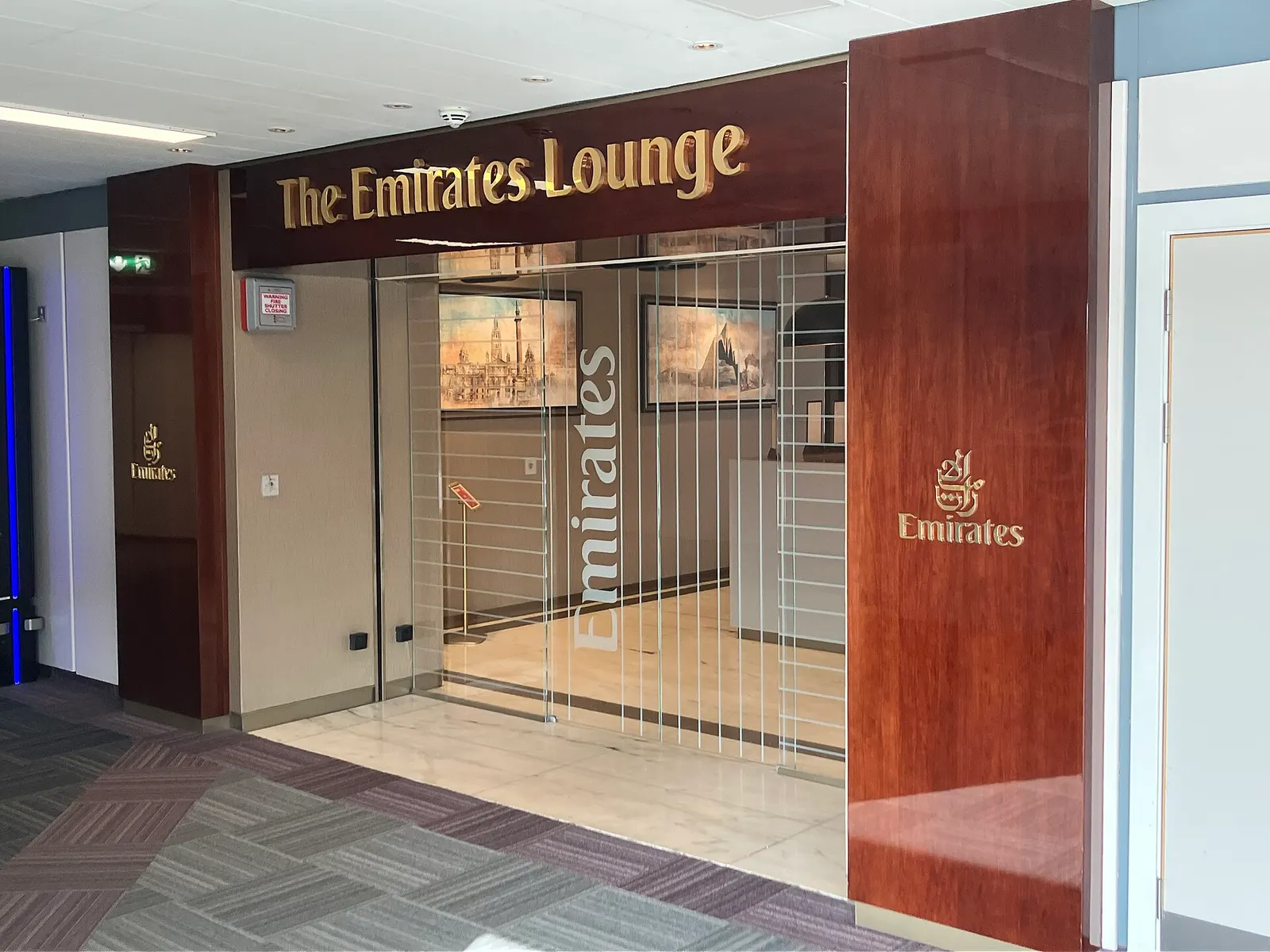 Emirates Lounge at Glasgow Airport
