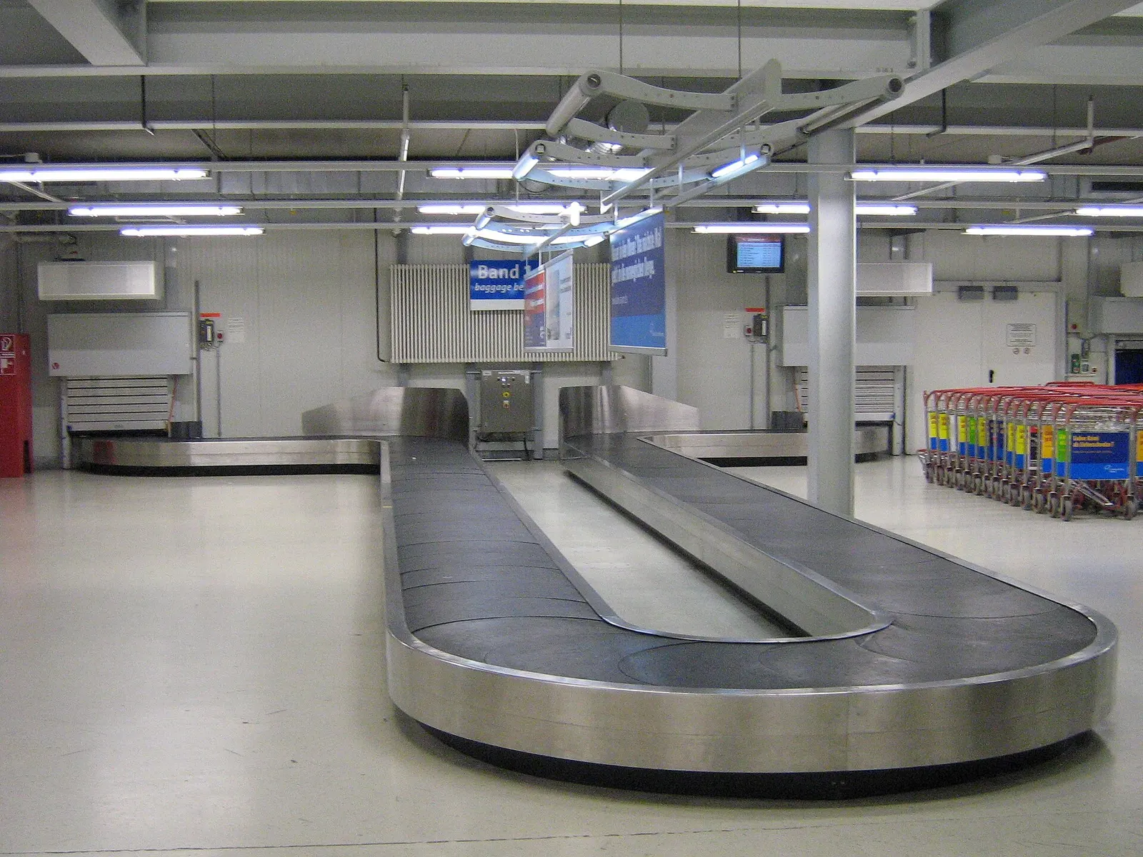 Baggage reclaim hall at Frankfurt-Hahn Airport