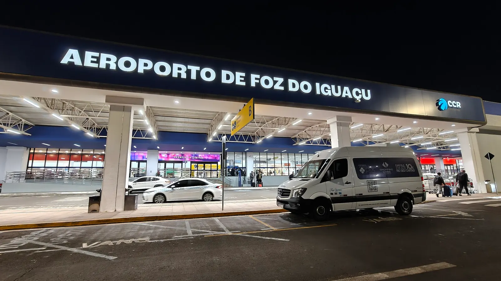 Landside main entrance of the Foz do Iguaçu/Cataratas terminal on 30 July 2025