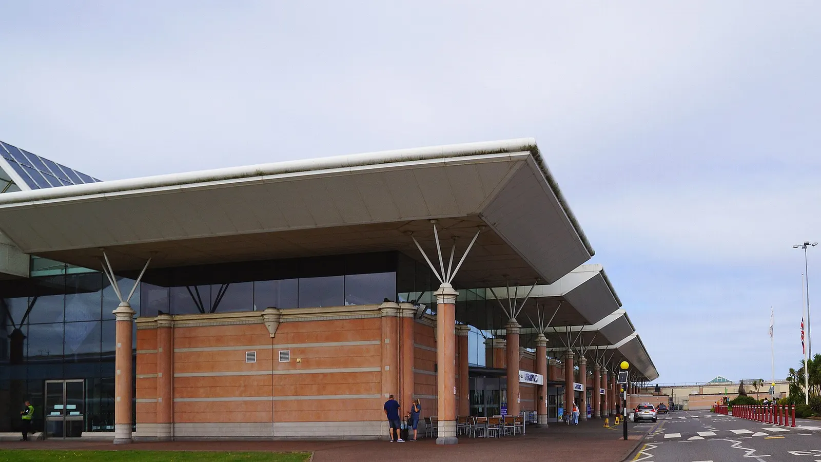 Terminal building at Jersey Airport in the Channel Islands