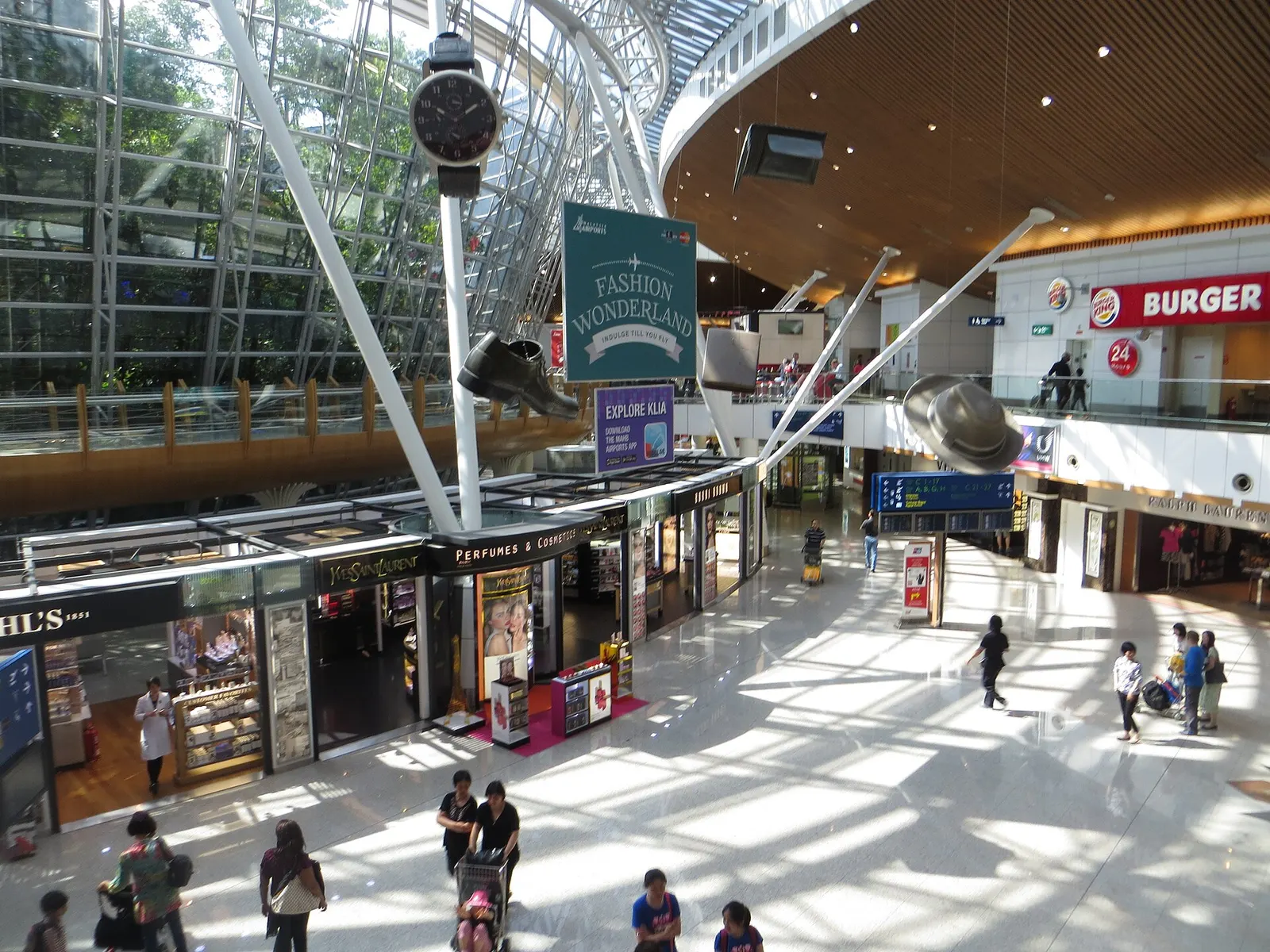 Interior of the Satellite Terminal at Kuala Lumpur International Airport, Malaysia