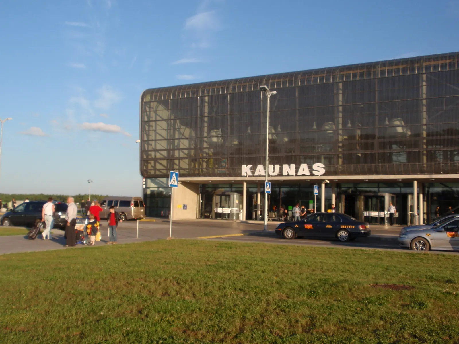 Kaunas Airport terminal exterior on 10 October 2009