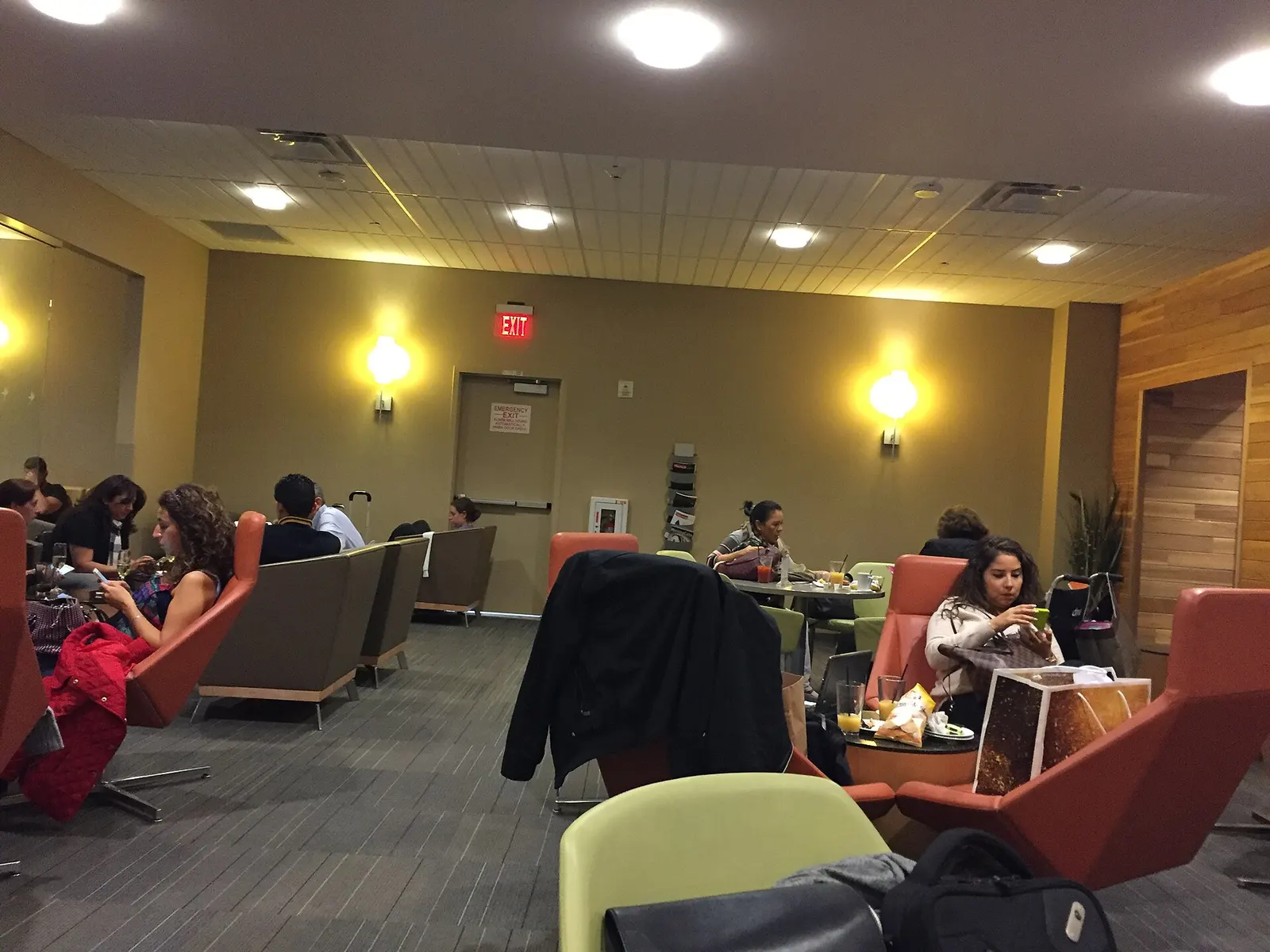 Interior of The Club at LAS airport lounge in Terminal 3.