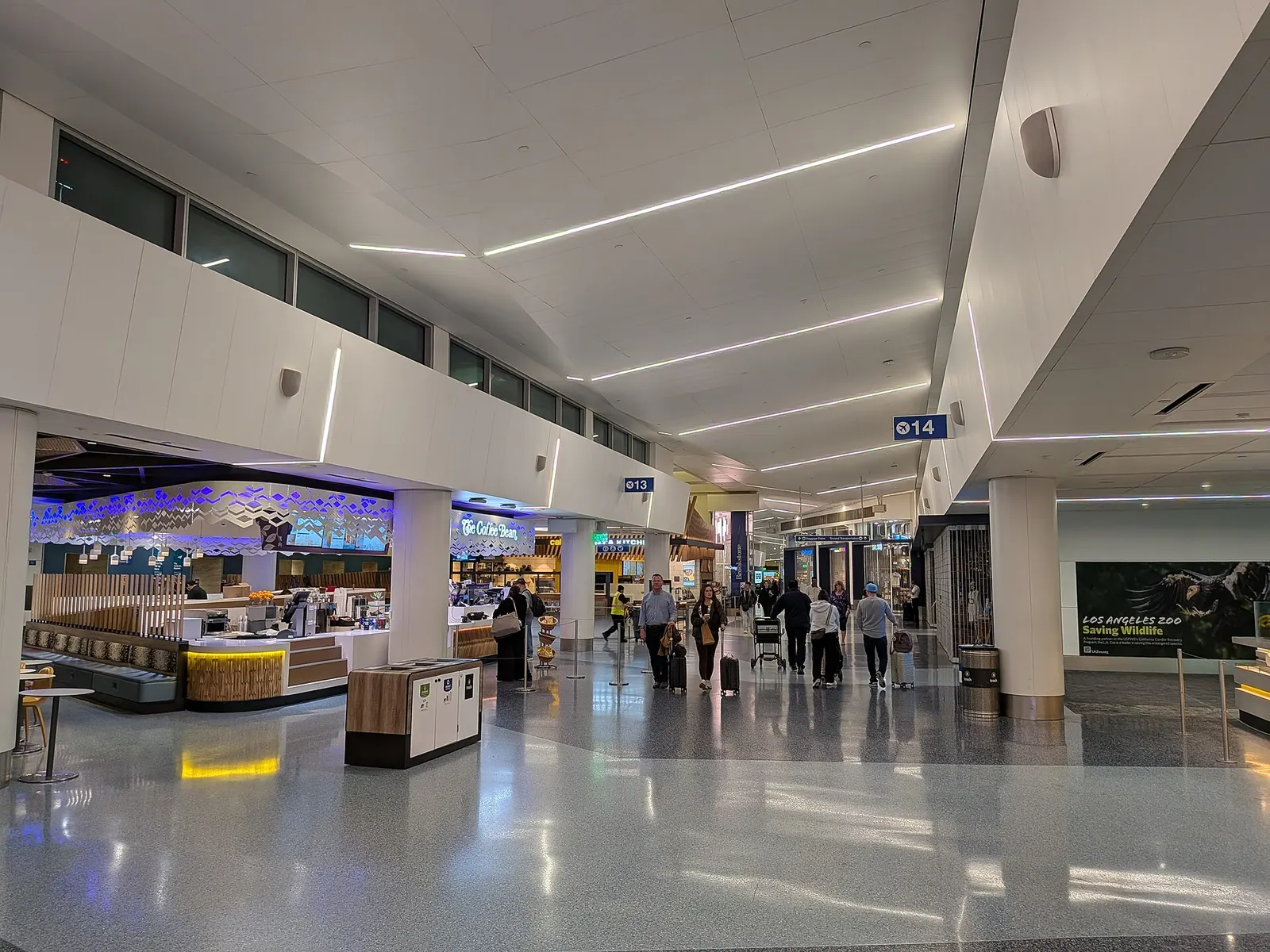 Gate area of Terminal 1 at the Los Angeles International Airport