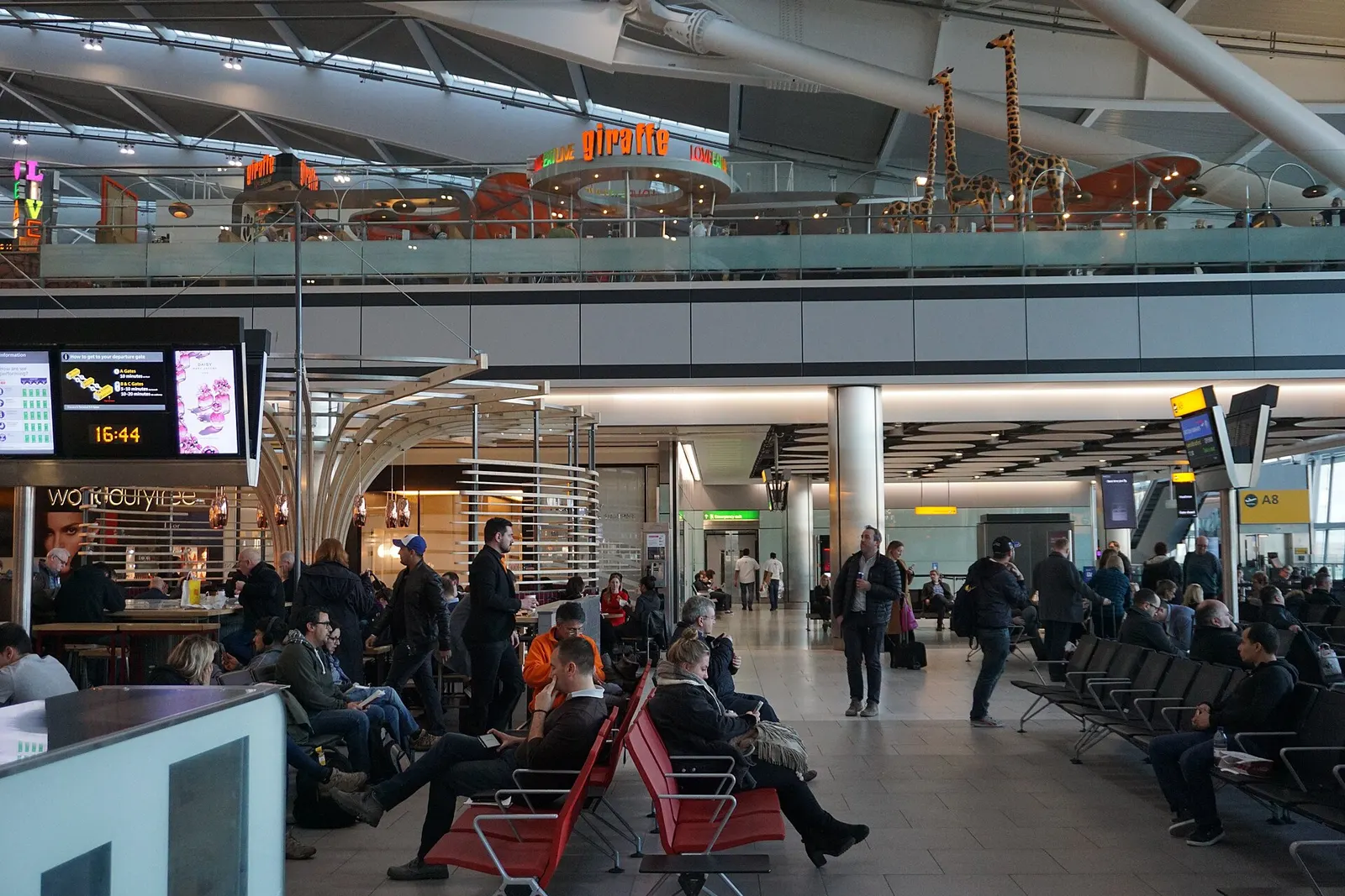 Departures Terminal 5, London Heathrow Airport