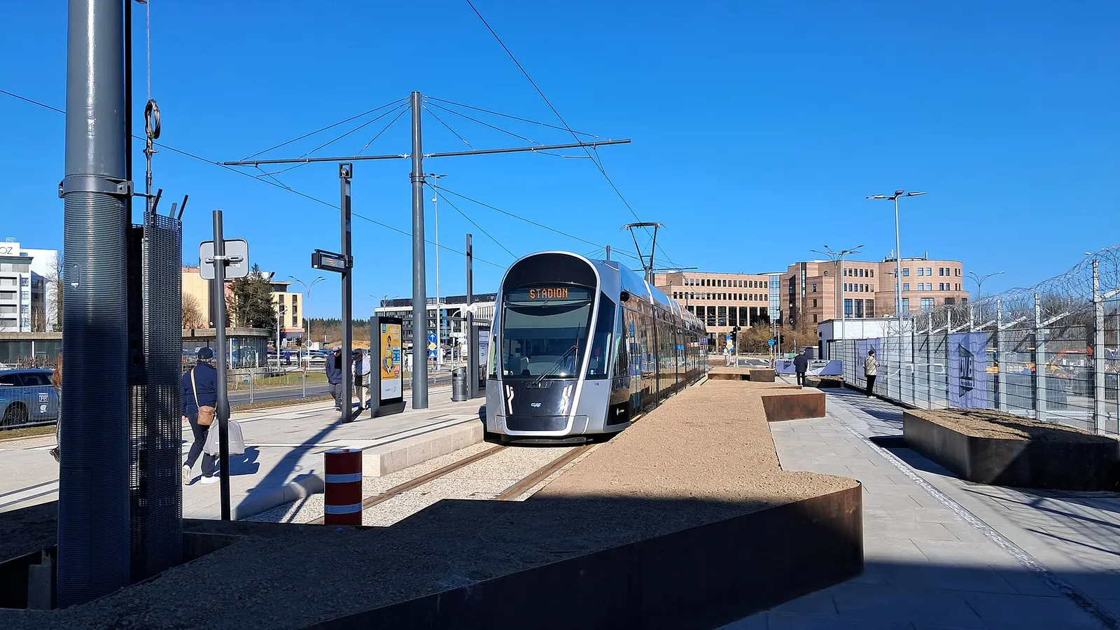 Tram terminal Findel-Luxembourg Airport of line T1