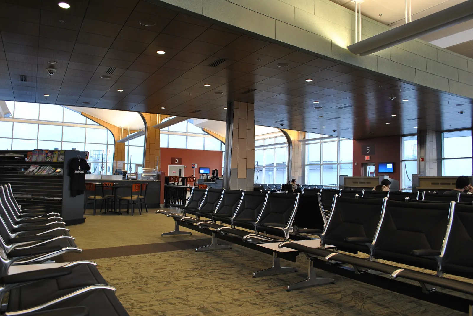 Airside concourse of the 2012 MBS International Airport passenger terminal