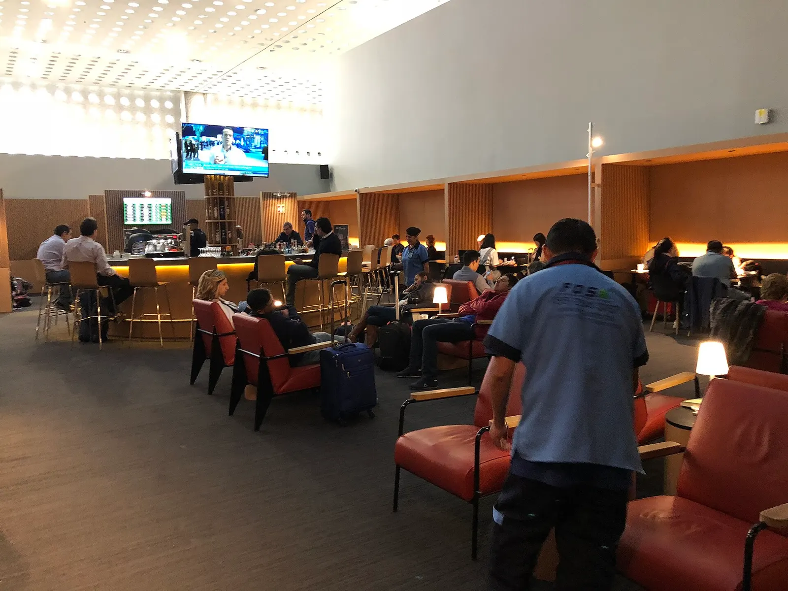 Interior view of Aeroméxico’s Salón Premier Internacional in Terminal 2.