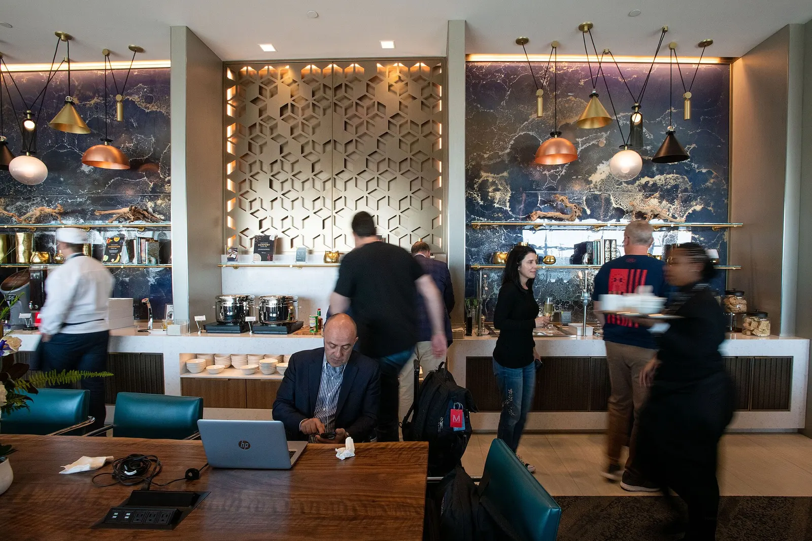 Photos from the grand opening of the SkyClub at the Louis Armstrong International Airport in New Orleans, La., on Wednesday, Nov. 6, 2019. (Chris Rank for Rank Studios)