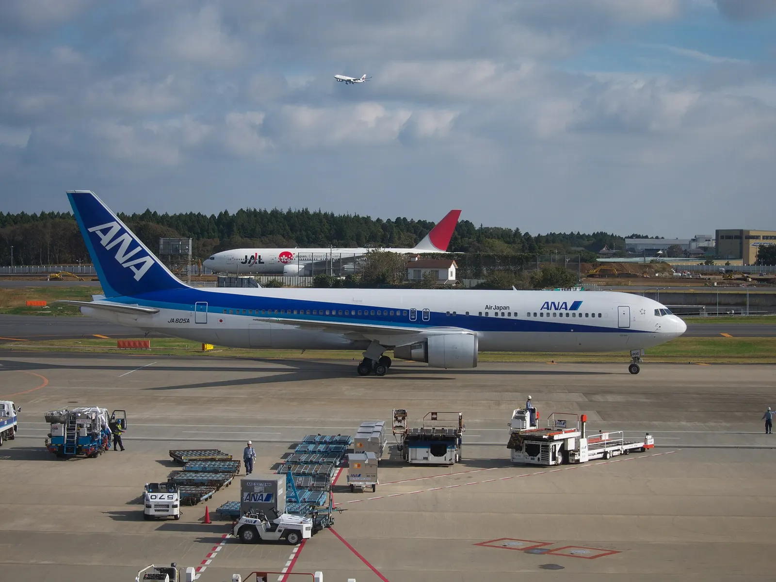 From the ANA lounge, Tokyo-Narita.