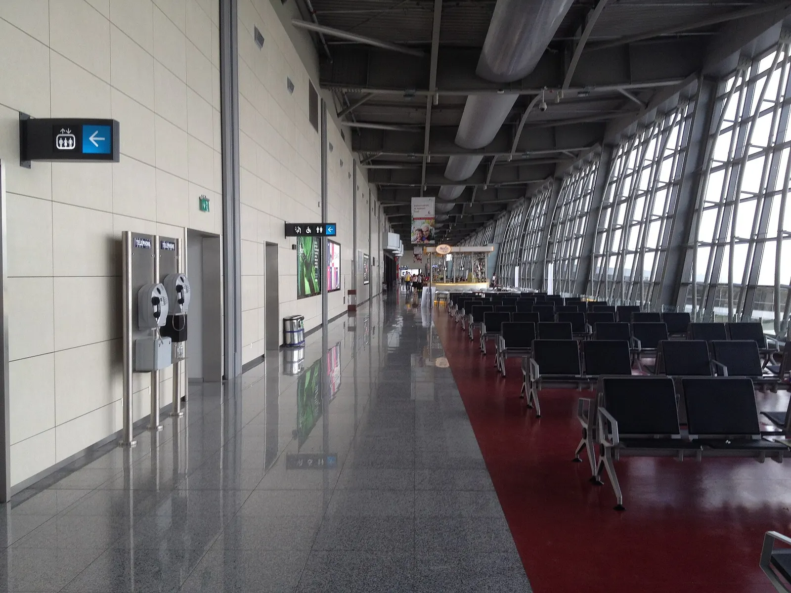 Gates at the Prishtina International Airport Adem Jashari.