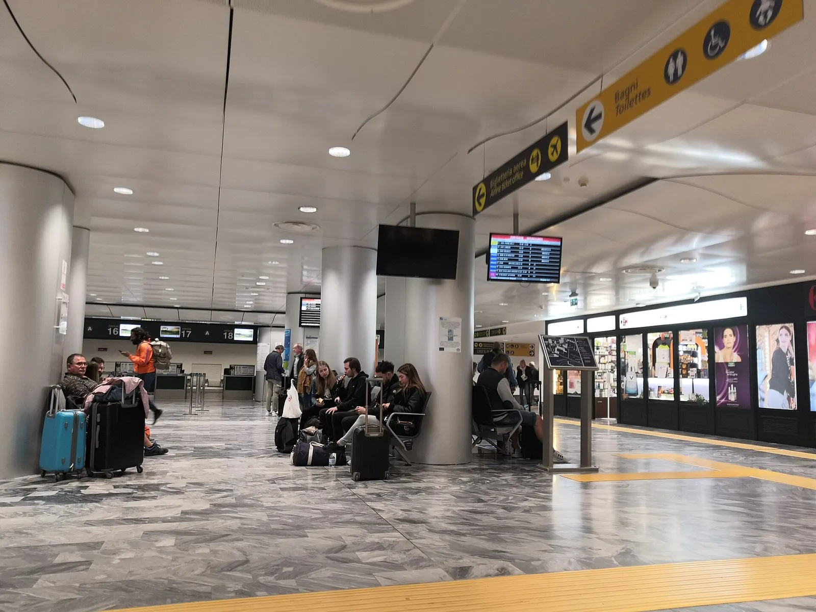 Pisa , Tuscany, Italy. Galileo Galilei International Airport .