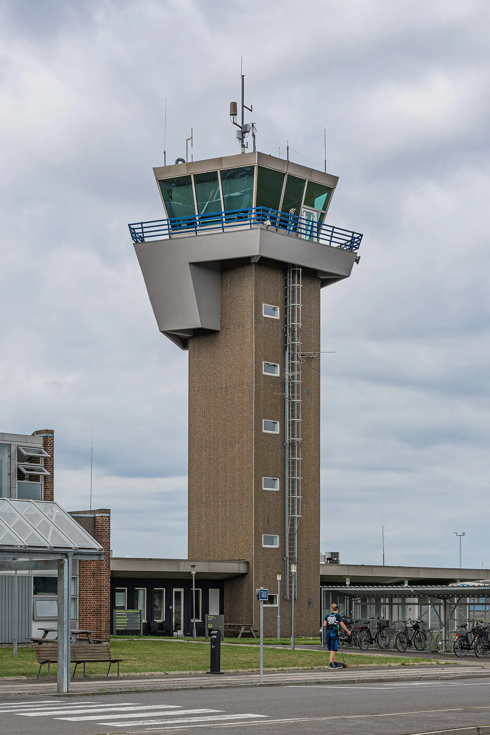 Bornholm Airport terminal exterior, July 2024