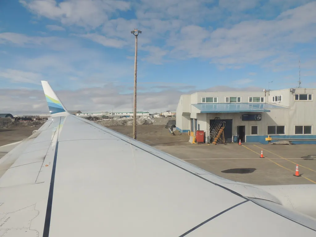 View from the platform at Deadhorse Airport (SCC).