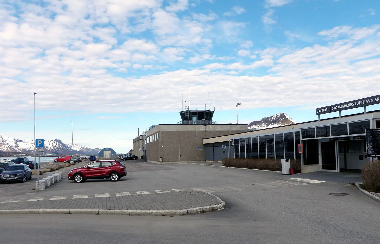 Stokmarknes Airport, Skagen in Hadsel , Nordland, Norway.