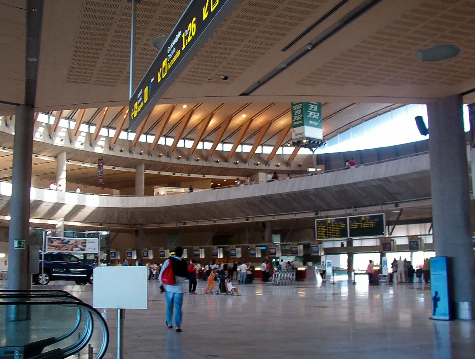Exterior of the Tenerife North passenger terminal building