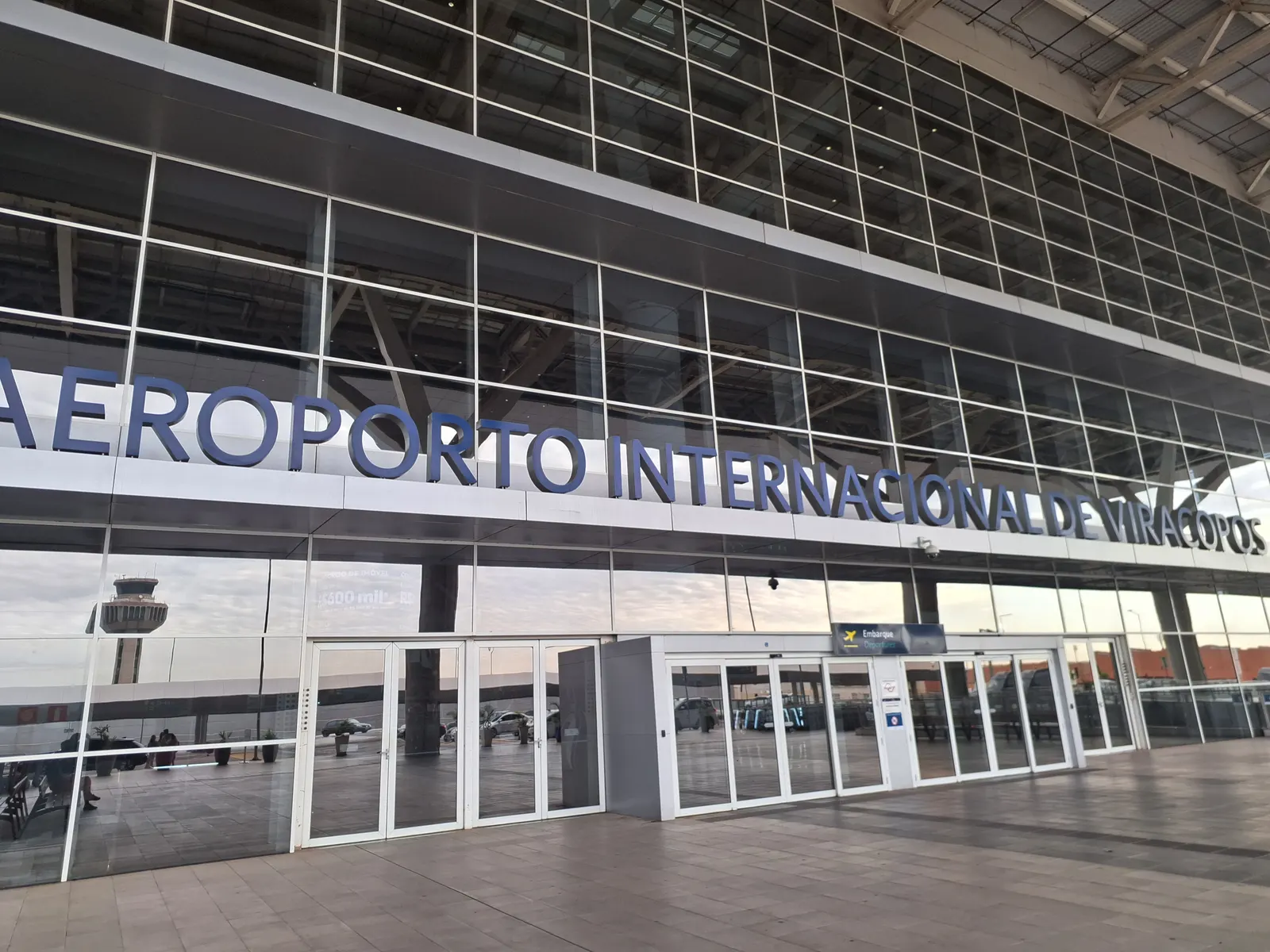 Facade of Viracopos International Airport on June 18, 2025.