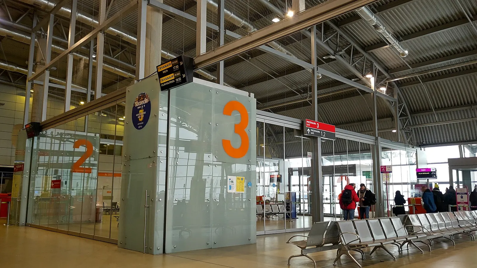 Inside the Warsaw Modlin terminal on 10 January 2026