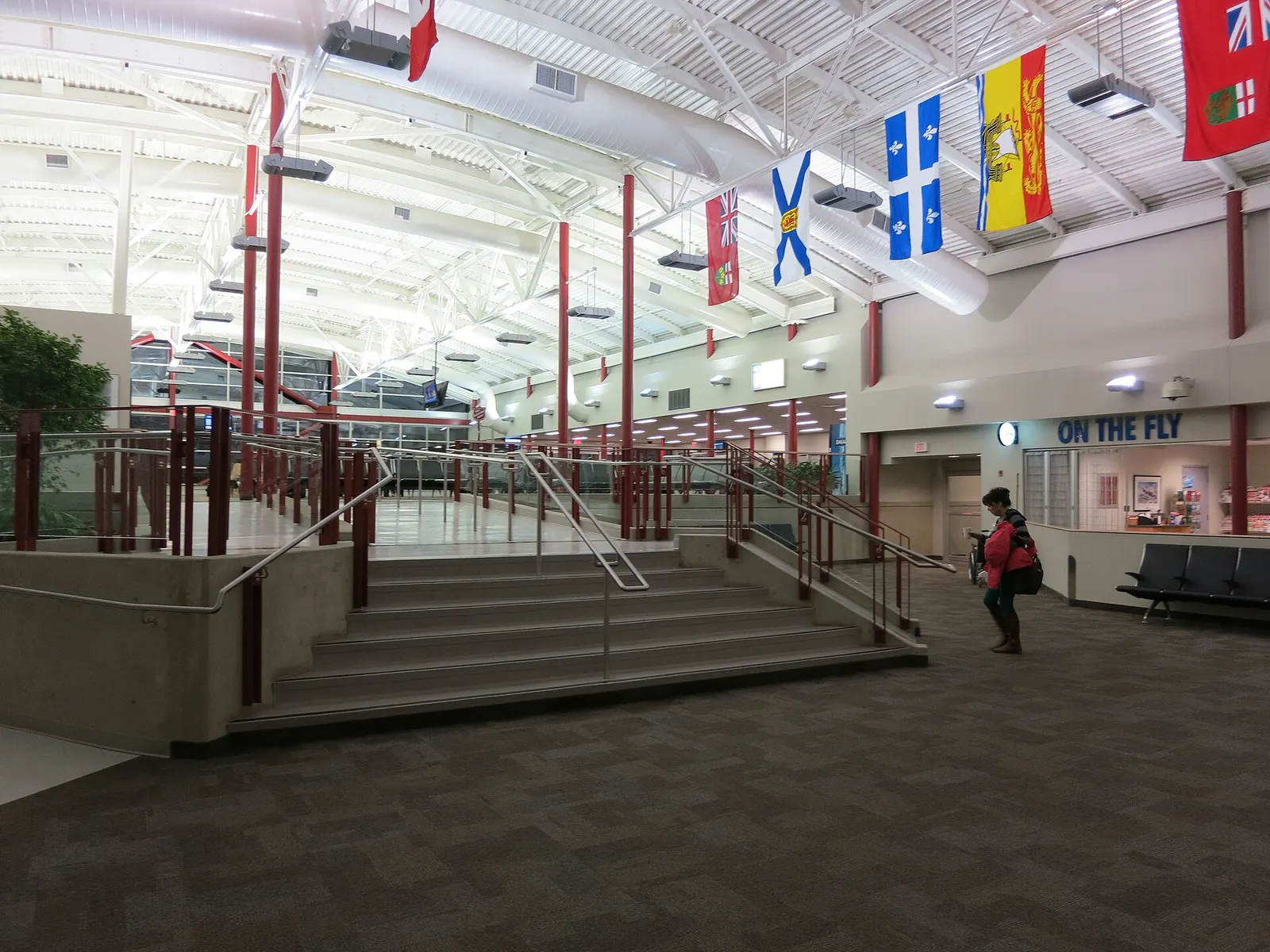 Very early inside London Ontario's new airport departure terminal. First step on my return to Zhanjiang and China.