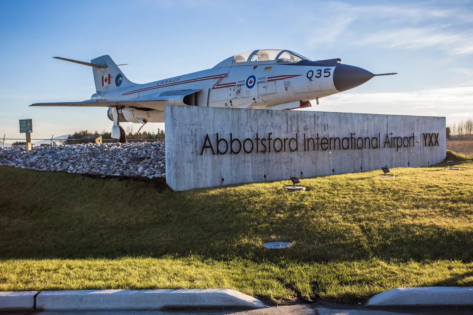 Abbotsford Airport Front Entrance featuring the Voodoo.